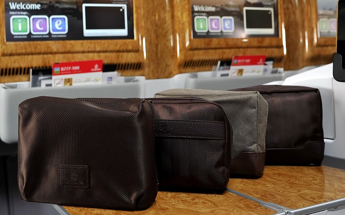 New Bvlgari amenity kits in Emirates First and Business Class