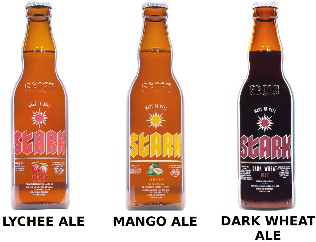 Stark Beer variants made in Bali