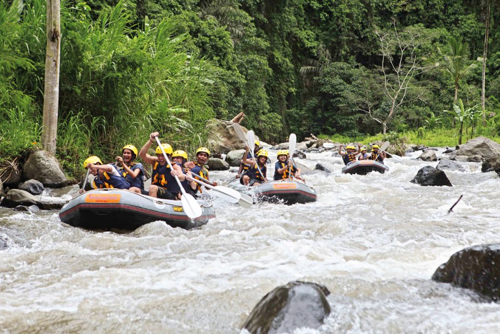 Rafting at Telaga Waja