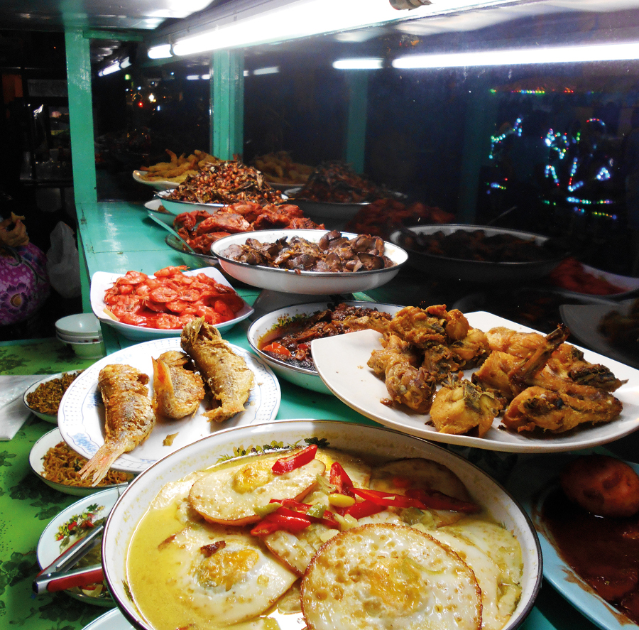 Variety of Food at Sindhu Night Market. Photo by Joannes Rhino