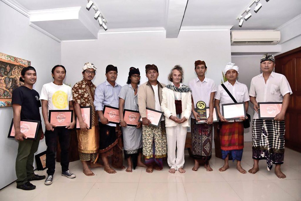 The nine finalists of the TiTian Prize with Judge Edmondo Zianolli