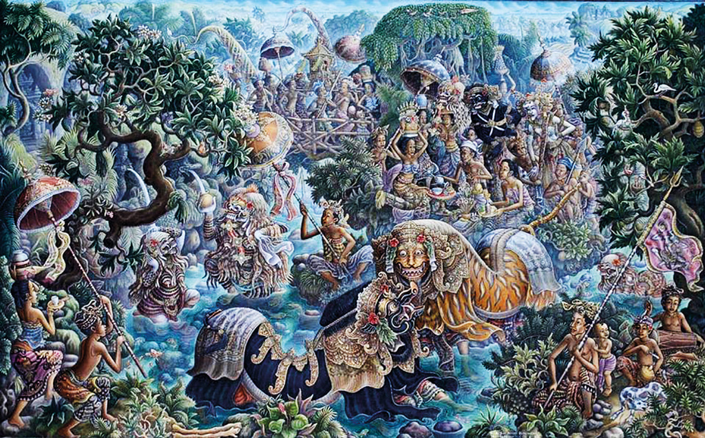 Balinese Art Anom Gede Sukawati Melasti Puri Lukisan Ubud
