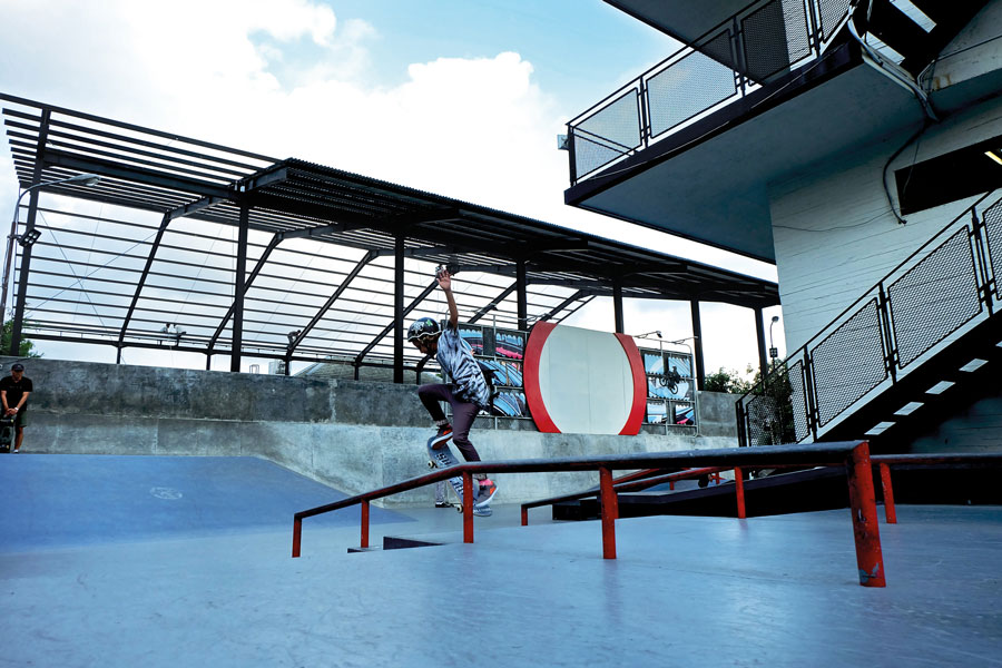 Skateboarding