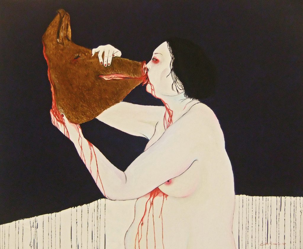 Balinese women artist Citra Sasmita - __Torment__Image by R. Horstman