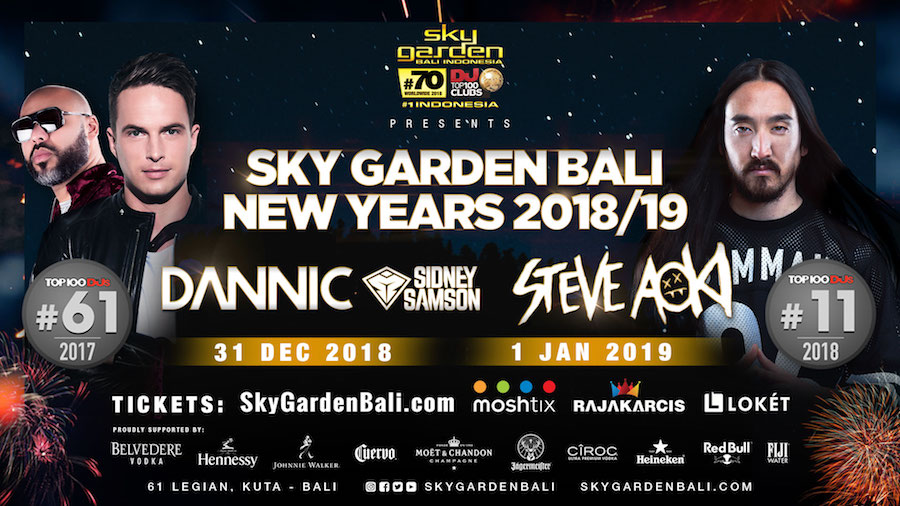Steve Aoki in Bali Sky Garden 2019