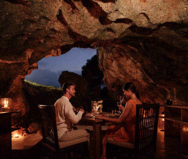 Romantic Dining in Bali - Raffles Bali - The Secret Cave