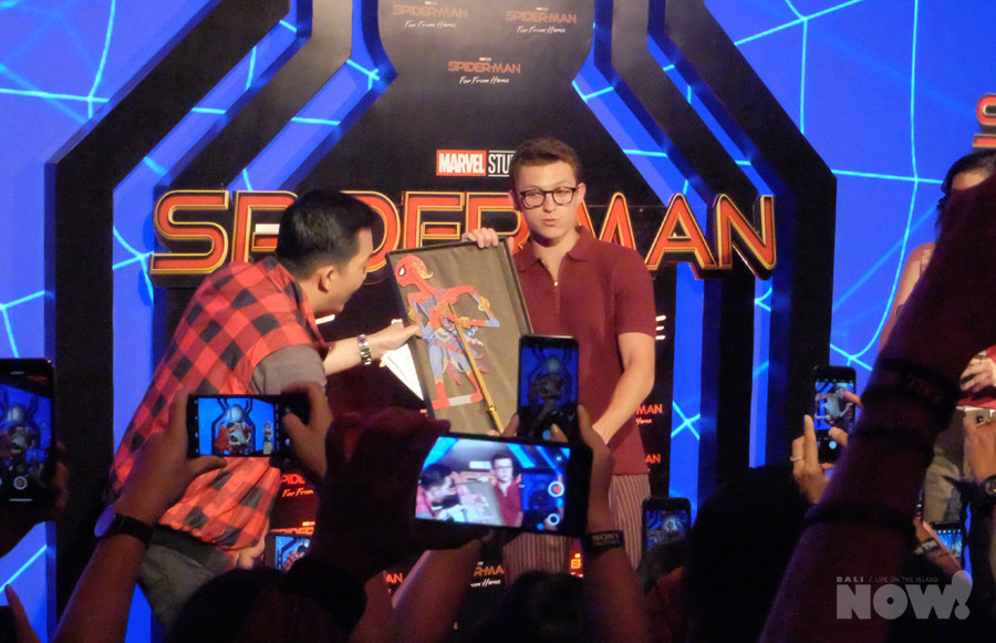 Tom Holland in Bali 2019