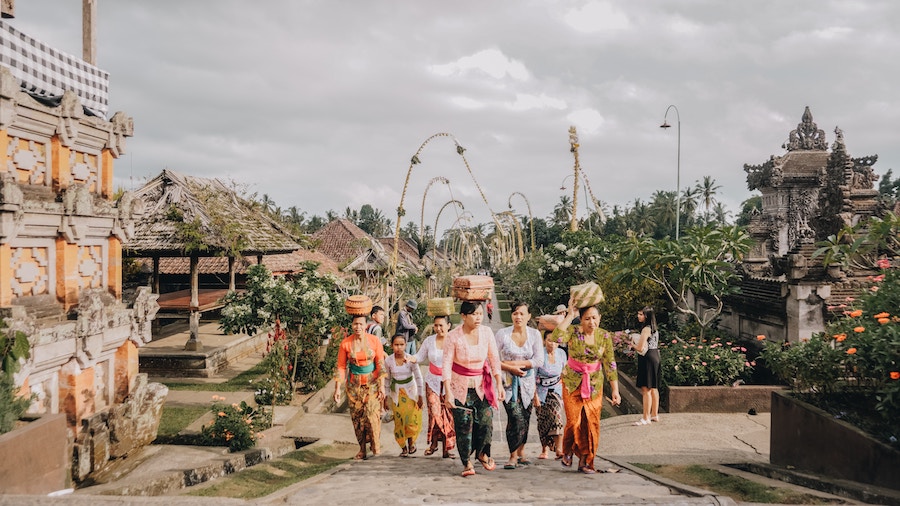 Hari Raya Galungan Bali Ceremony 