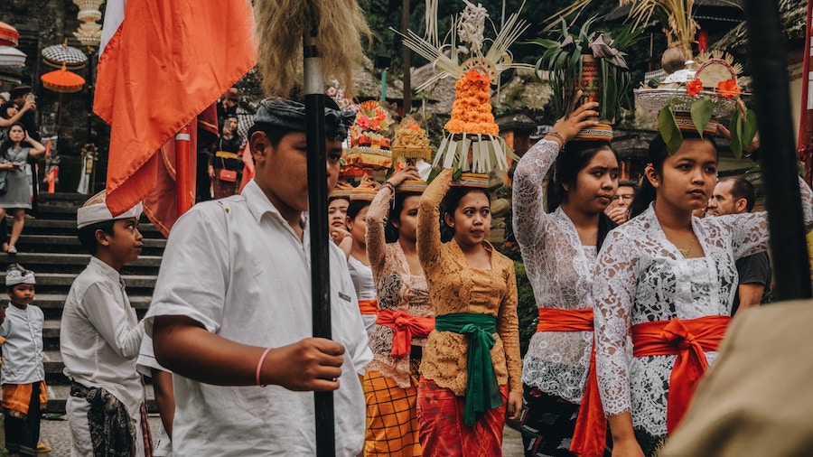 Hari Raya Galungan Bali Ceremony