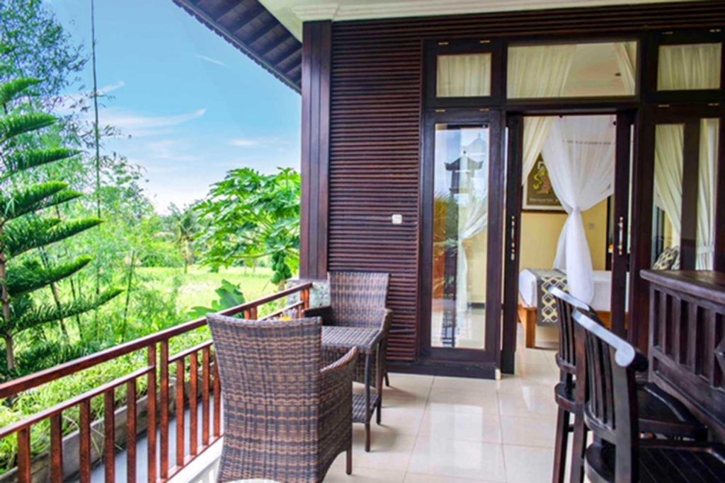 Bisma Cottages Ubud - Deluxe Cottage Balcony