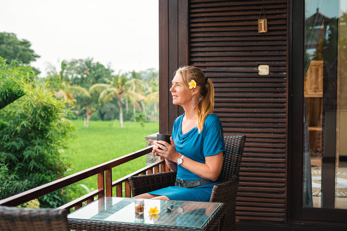 Bisma Cottages Ubud - Deluxe Cottage Balcony