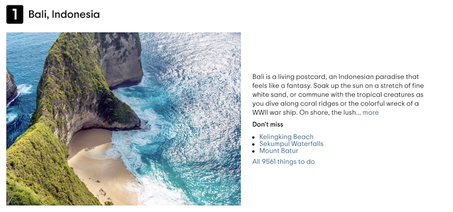 Bali Most Popular Destination Trip Advisor 2021