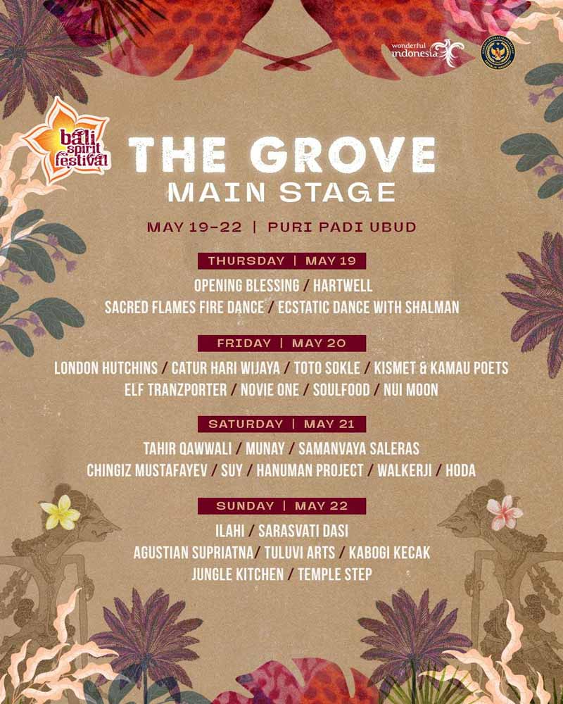BaliSpirit Festival 2022 Music Line Up