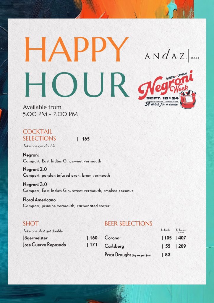 Happy Hour Negroni Week at Village Square