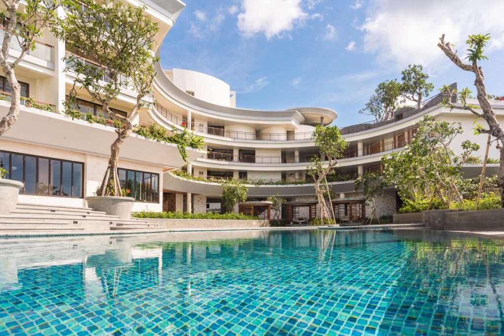 Main Pool and Exterior View