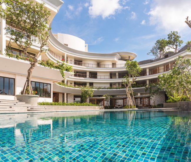 Main Pool and Exterior View