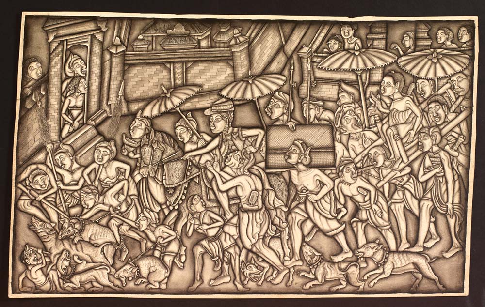 #2 Painting by I Desak Putu Lambon. Image courtesy of the Robert Lemelson Collection.