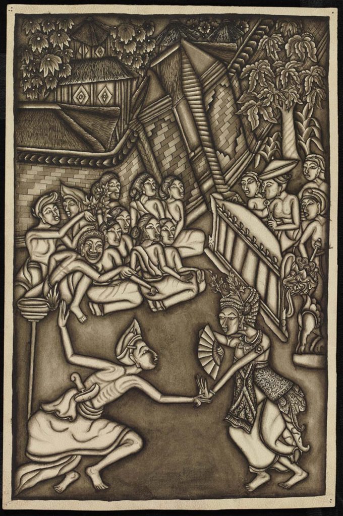 #3 Painting by I Desak Putu Lambon. Image courtesy of the Robert Lemelson Collection.