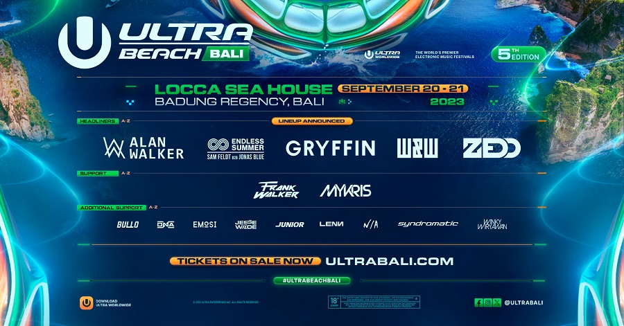 ULTRA Beach Bali 2023: Lineup, Venue and Tickets Announced - NOW! Bali