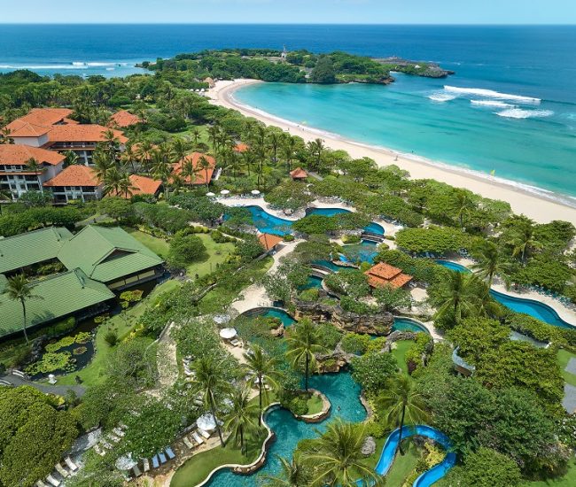 GHBALI - Aerial Shot with Peninsula View