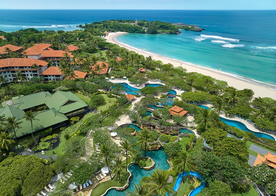 GHBALI - Aerial Shot with Peninsula View