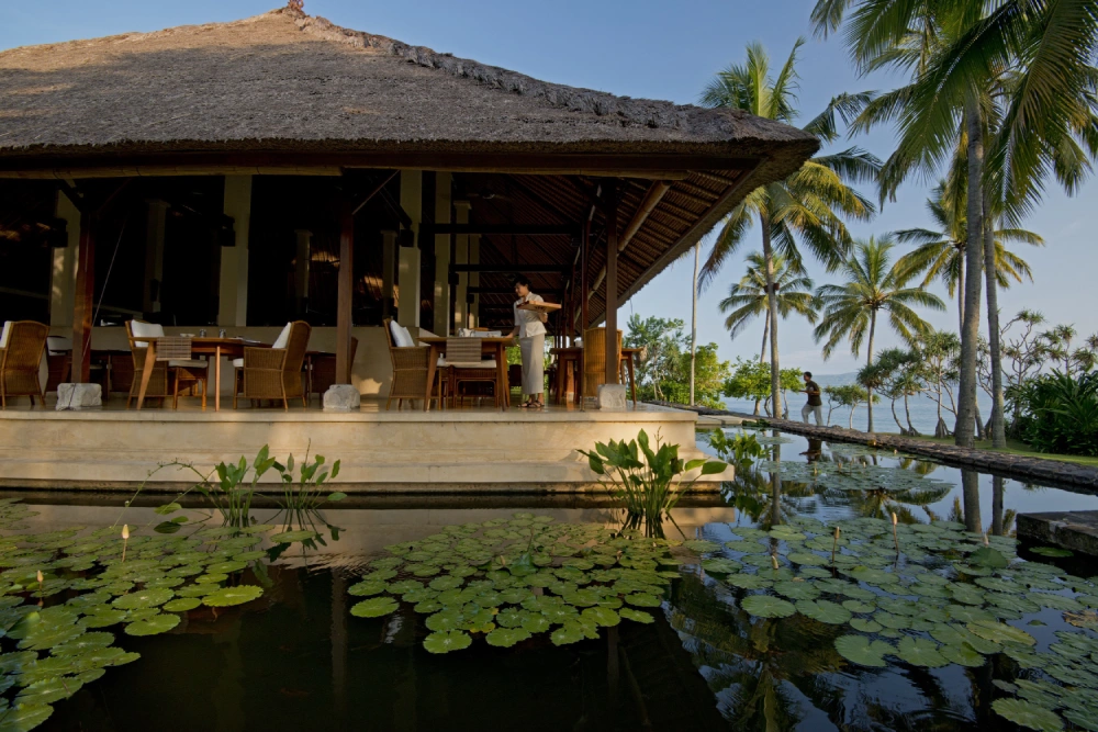 Beachfront restaurants in East Bali
