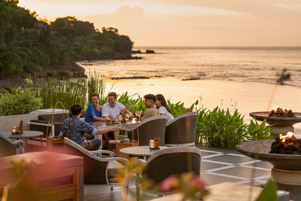 Beachfront restaurants in Jimbaran Bali