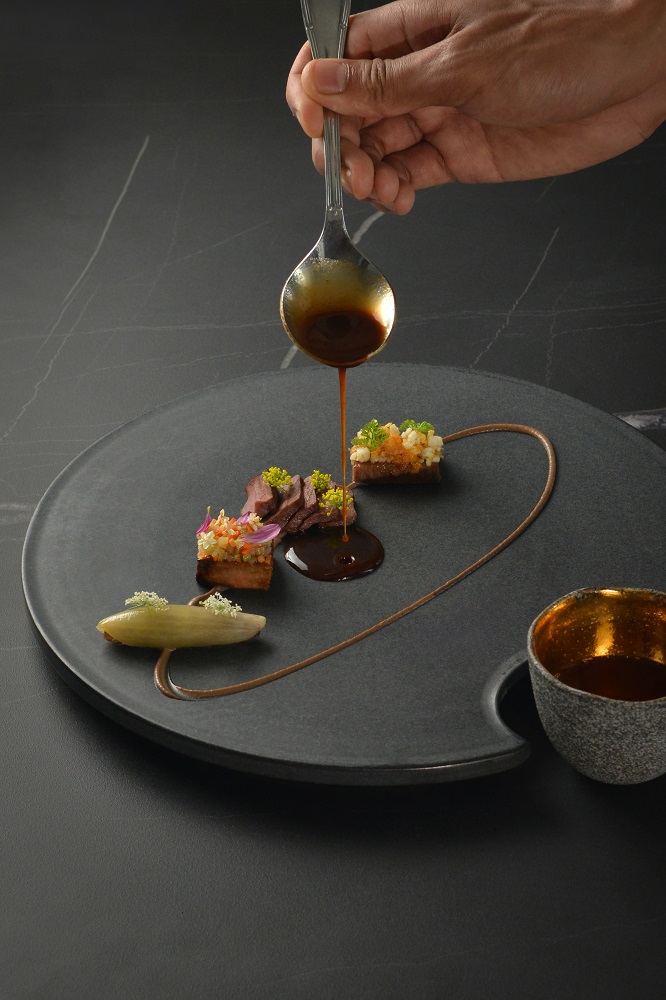 Aperitif Restaurant 'Beef, Head-to-Tail' featuring uniquely prepared beef tongue, heart, short rib and oxtail