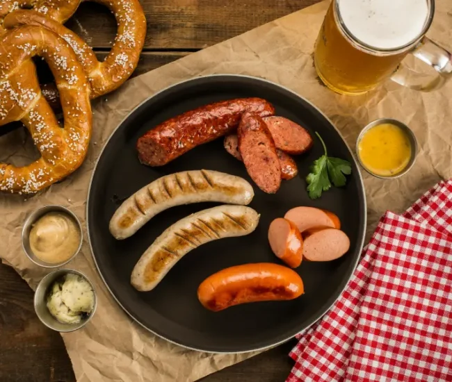 Oktoberfest-Bali-Atambah-pretzel sausage beer