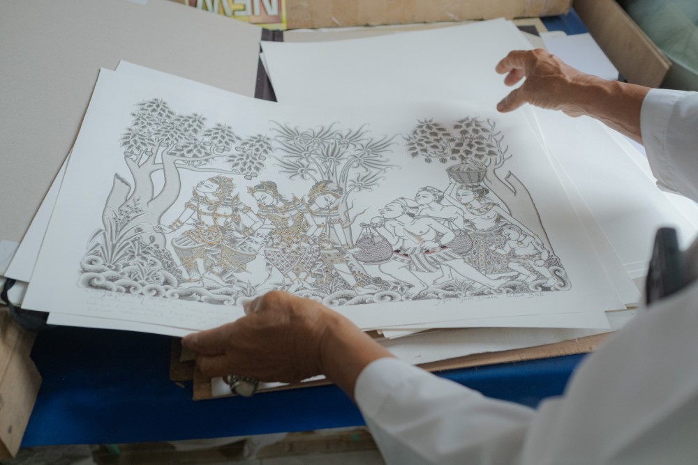 A glimpse into Gusti Nyoman Darta’s private collection of unpublished paintings.