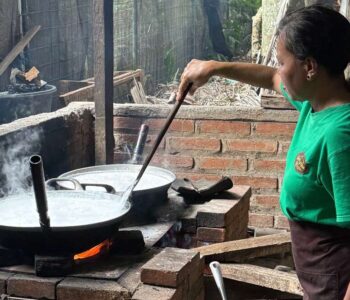 Balinese Woman Cooking - Nandusin and Tlengis