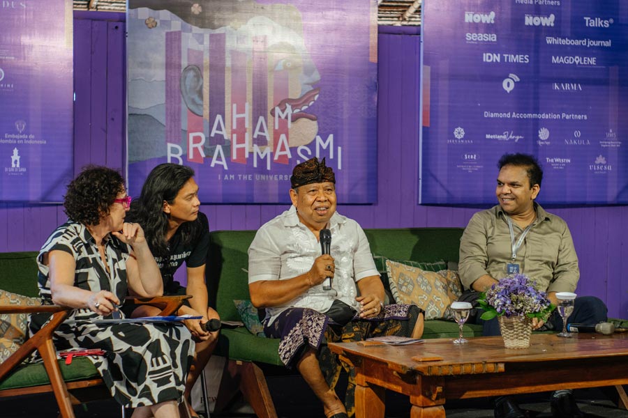 Dr. I Ketut Suardana, Chairman of the Mudra Swari Saraswati Foundation and co‑founder of UWRF