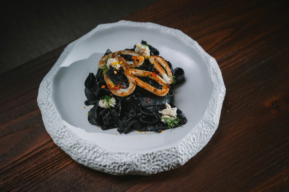 SugarSand Borderless Menu - Squid Ink Fettuccine