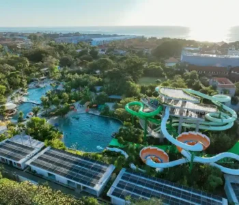 Waterbom Bali Oasis Garden at Sunset