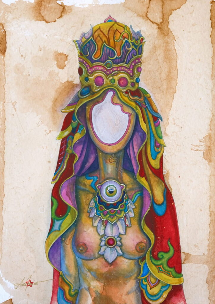 Royal 2026 Gede Austana. Watercolour Tea on Paper.