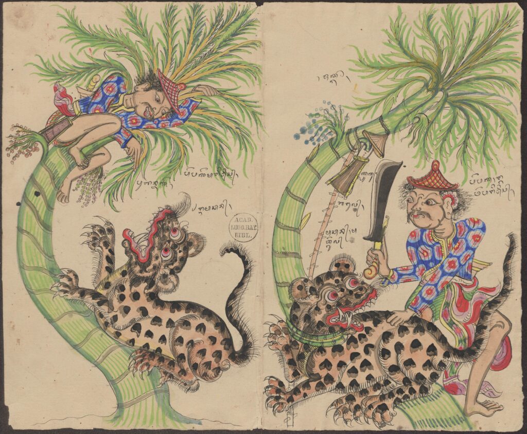 I Papaka - as illustrated by Ketut Gede (c.1890), Collection Van der Tuuk, Leiden University Libraries (Shelf Numbers: Or. 3390: 183, Or. 3390: 185, Or. 3390: 189, Or. 3390: 191)