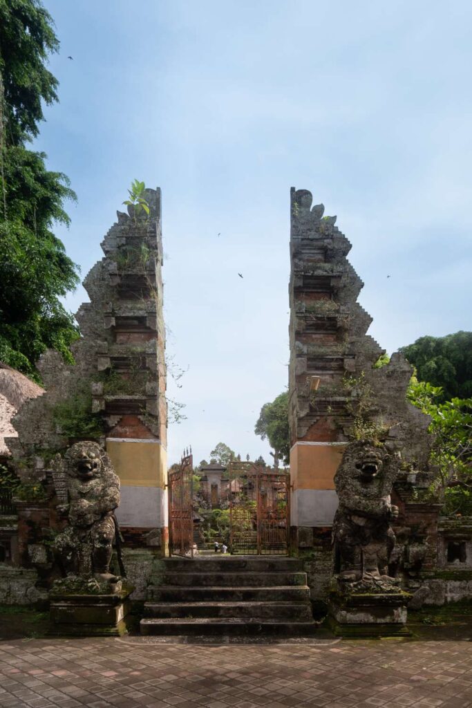 Dwarapala statues at Pura Samuan Tiga, Gianyar. Photo by Edward Speirs.