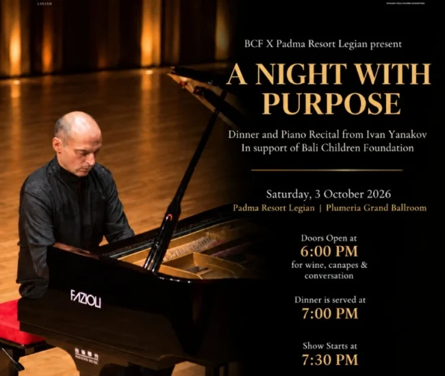 Ivan Yanakov in Concert: A Bali Children Foundation Fundraiser at Padma Resort Legian